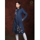 Beautiful Denim Full Sleeve Neck Embroidery Women's Dress