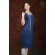 Blue Stylish Casual Wear Neck Embroidery Cotton Kurti