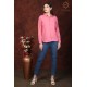 Stylish Polyester Fit Pretty Pink Women's Shirt