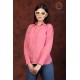 Stylish Polyester Fit Pretty Pink Women's Shirt