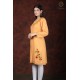 Simply Pretty Casual Wear Cotton Orange color Neck Embroidery Kurti