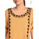 Classy Trendy Cotton Straight Comfy Light Orange Kurti