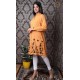 Fashionable Long Cotton Kurti Embroidery border for women