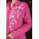 Cotton Solid Comfy Floral Embroidery Neck Beautiful  Pink Kurti