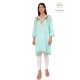 Effortlessly Embroideried Neck Stylish Light Blue Kurti For Women's