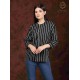 Comfy Stylish Polyester Round Neck Women's Black Shirt