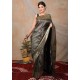 Beautiful Silk Traditional Royal Black Shining Saree 